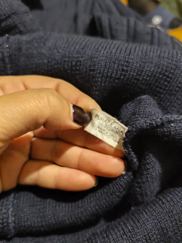 Cardigan Ted Lapidus Lana Vergine Blu