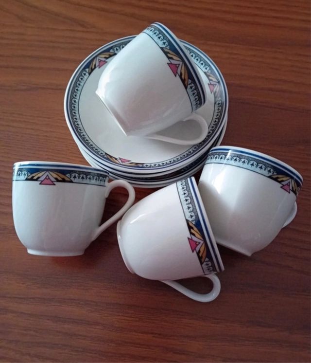 Juego de café Winterling 4 tazas y platos