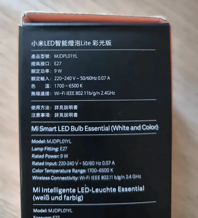 Bombilla LED Xiaomi Essential Blanca y Color