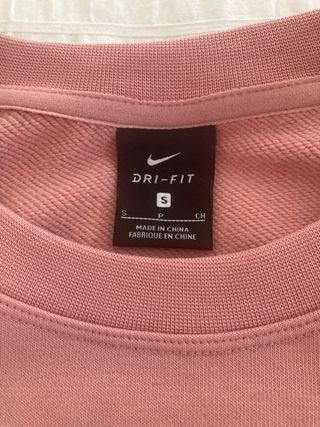 Sudadera Nike Dri-Fit Rosa Talla S