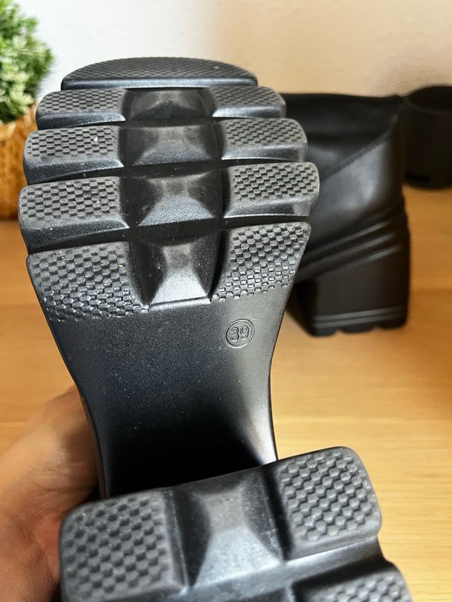 Botas altas negras plataforma
