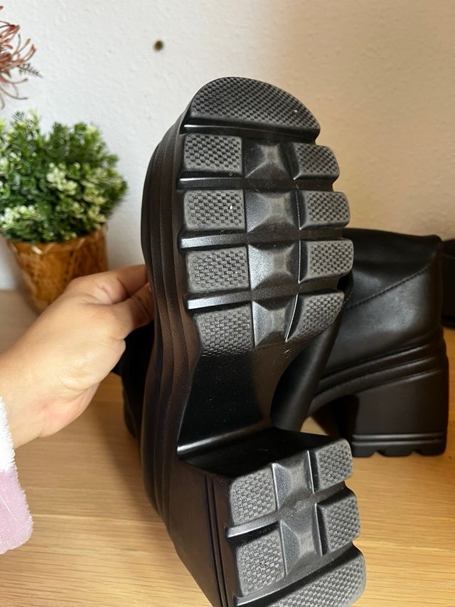Botas altas negras plataforma