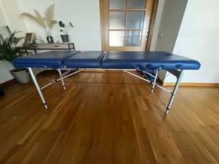 Camilla de masaje plegable azul