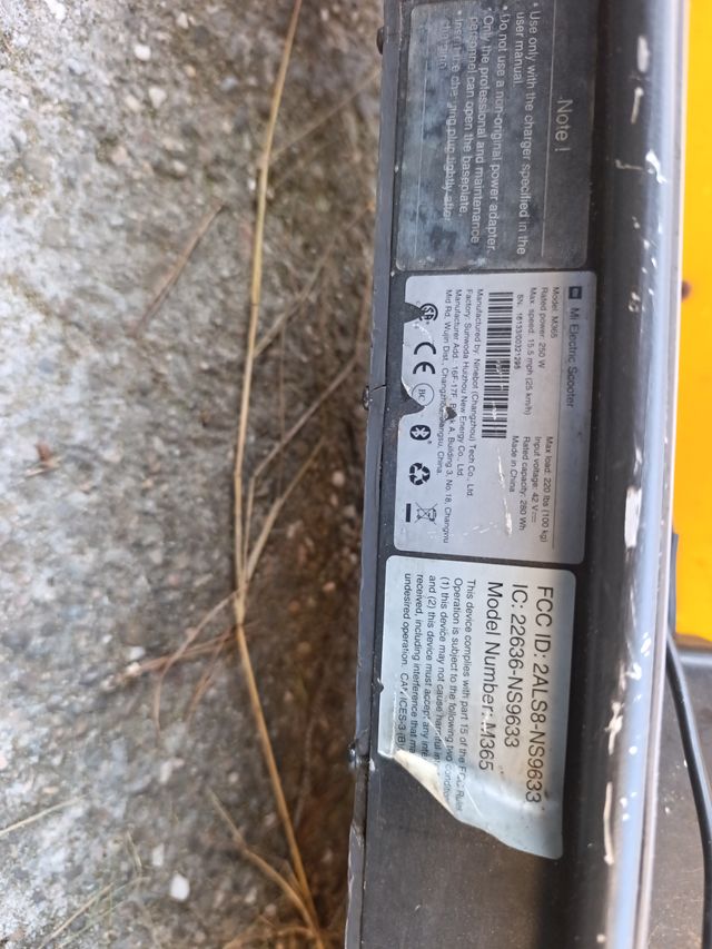 Patinete Eléctrico Xiaomi Amarillo