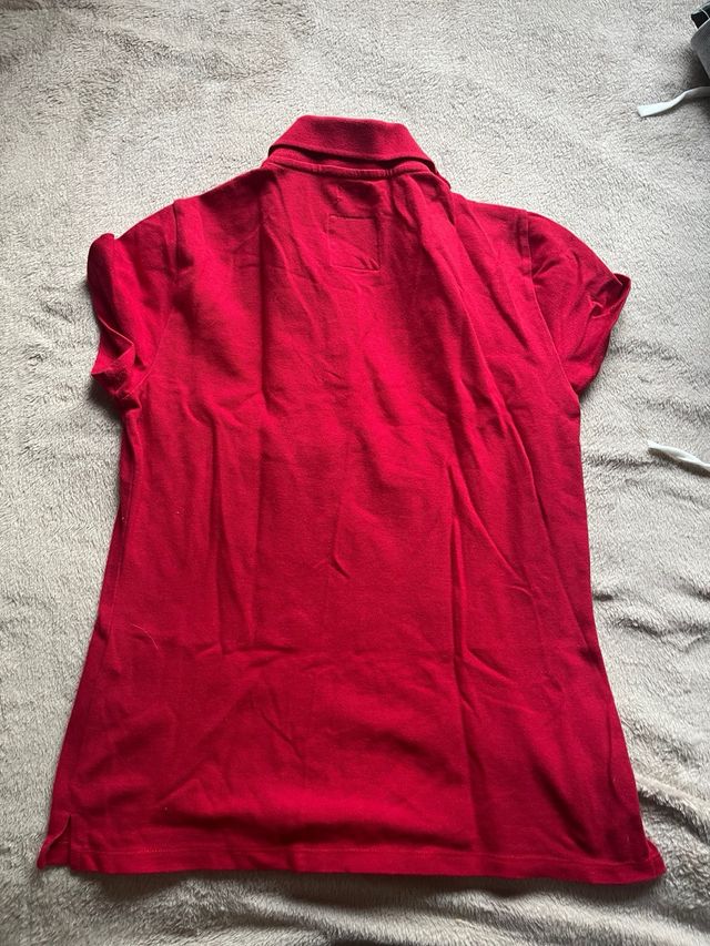Camiseta Polo Hollister Roja Talla S