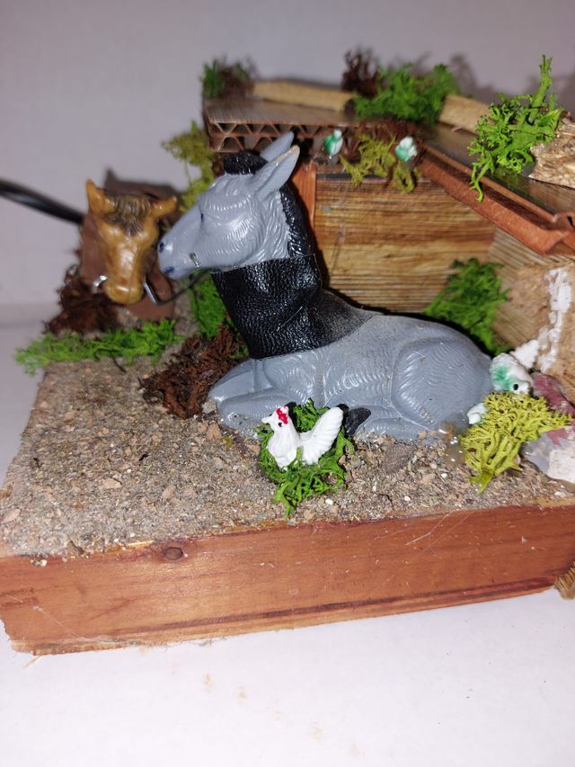 Presepe con Bue e Asino in Movimento