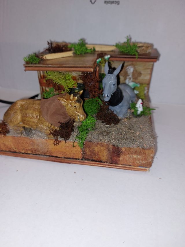 Presepe con Bue e Asino in Movimento