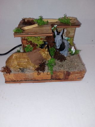 Presepe con Bue e Asino in Movimento