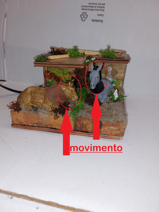 Presepe con Bue e Asino in Movimento