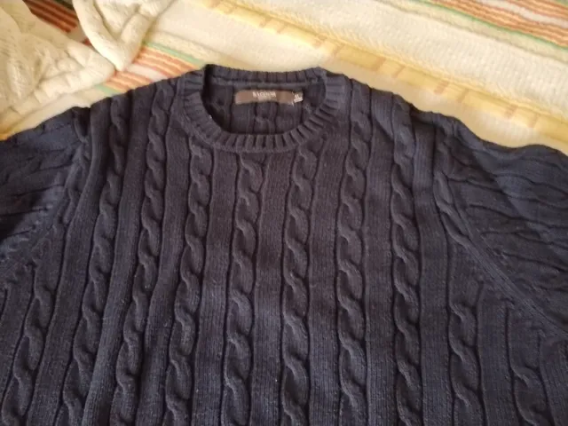 Camisola Sacoor Azul Malha Trançada