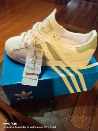 Zapatillas Adidas Superstar W Mujer Verde Blanco