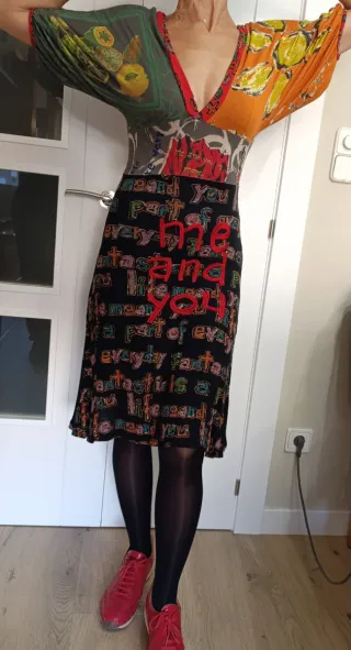 Vestido similar a Desigual Talla S Multicolor