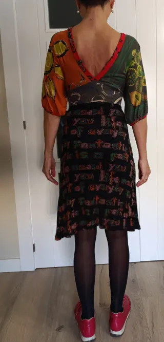 Vestido similar a Desigual Talla S Multicolor