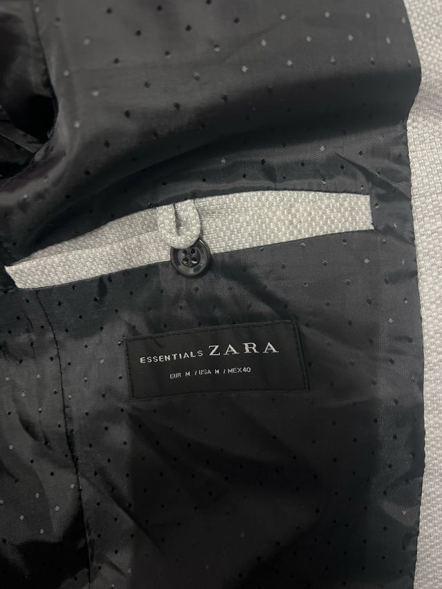 Chaqueta Zara Gris Talla M