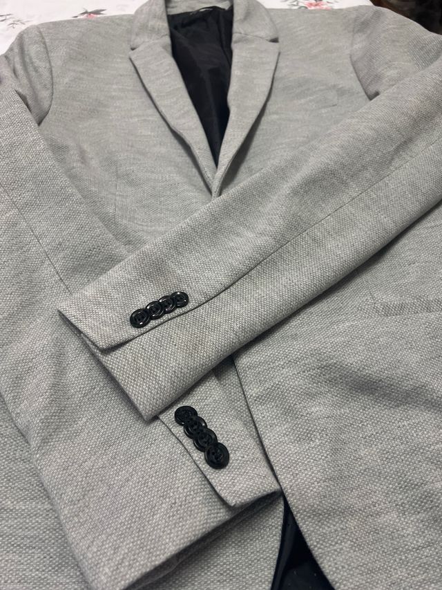 Chaqueta Zara Gris Talla M