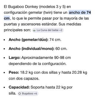 Carro Gemelar Bugaboo MUY COMPLETO!! Esta genial!