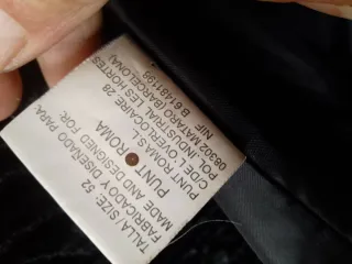 Abrigo imitación Astracán T52 Negro