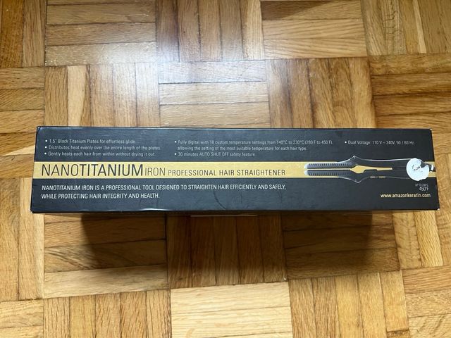 Ferro da stiro professionale Nanotitanium Iron di Amazon Keratin