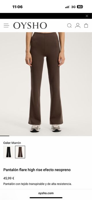 Conjunto Oysho Neopreno Marrón