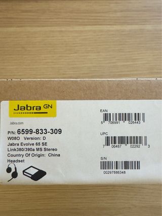 Auriculares Jabra Evolve 65 SE USB