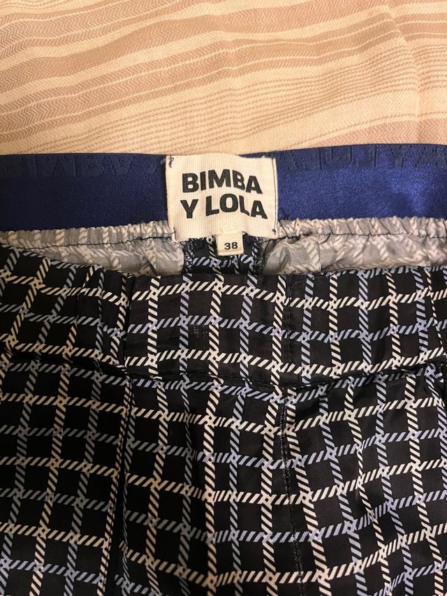 Pantalones cuadros Bimba y Lola talla 38