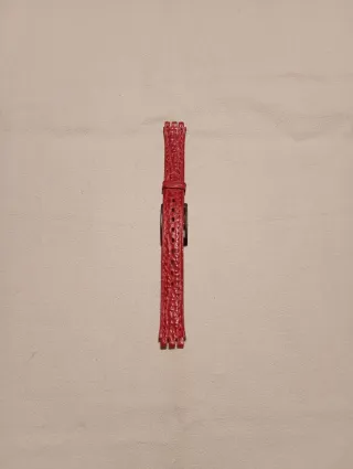 Cinturino per orologio Swatch Pelle Rosso 14mm