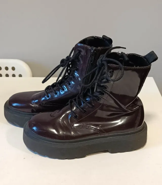 Botas Zara niña Burdeos T.34