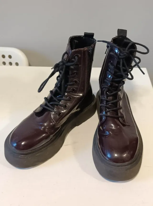 Botas Zara niña Burdeos T.34