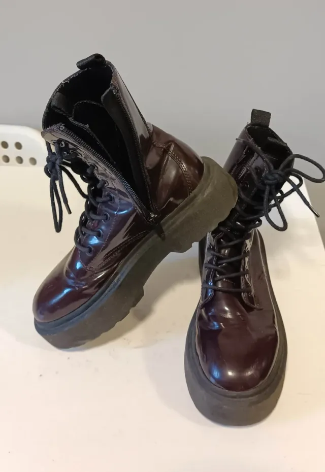 Botas Zara niña Burdeos T.34