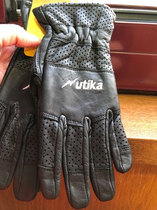 Guantes de Piel Utika Talla S Negros