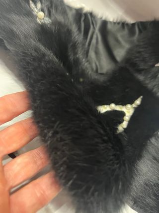 Bufanda de piel Passagatti con adornos impecable