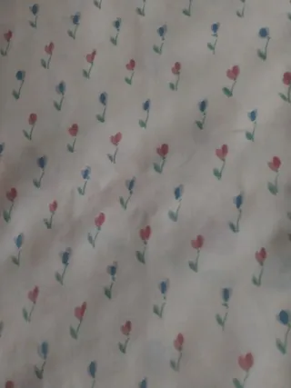 Funda nórdica floral blanca