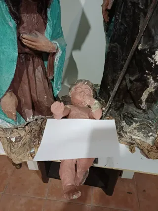 Figuras Navidad de papel mache