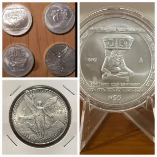Set 6 monete Messico Argento