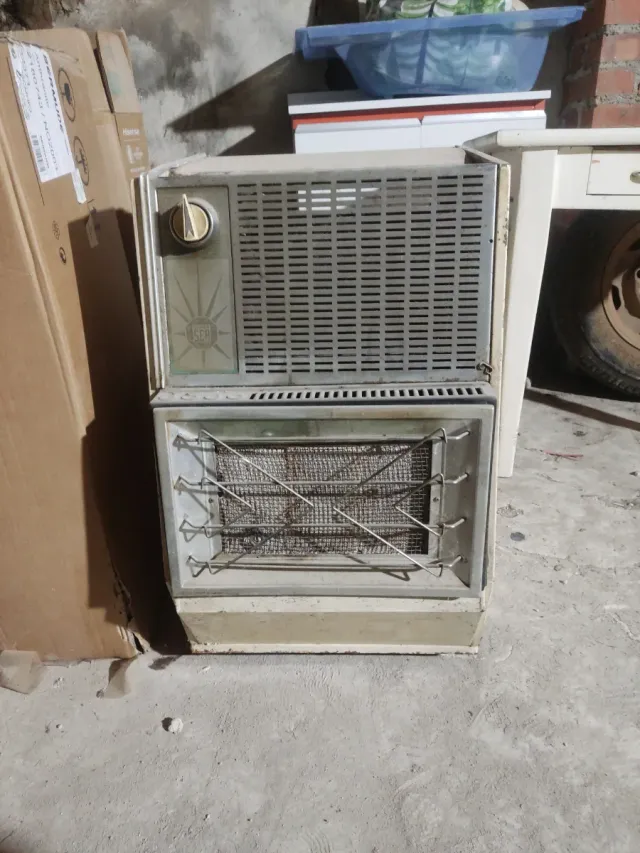 Estufa Gas antigua Superser Beige/Gris