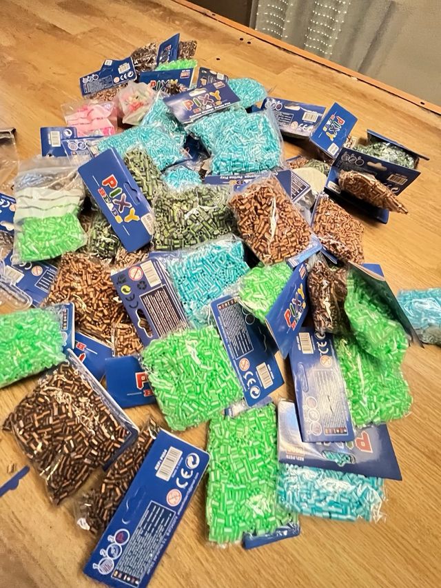 Lote hama beads con moldes