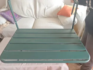 Tavolo da Giardino Sospeso Pieghevole in Acciaio