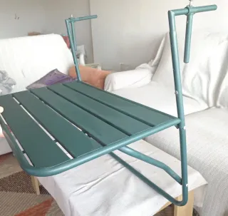 Tavolo da Giardino Sospeso Pieghevole in Acciaio