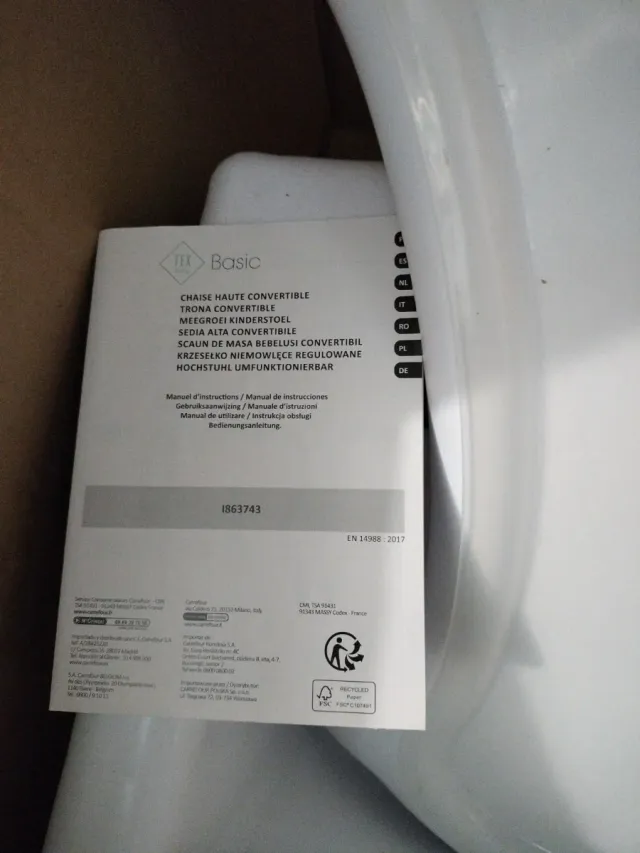 Trona para bebé blanca