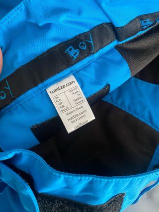 Pantalón de esquí wedze azul T14 a 39x98 cm aprox.