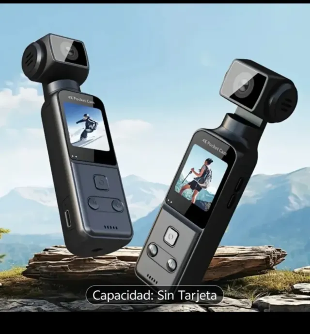 Cámara 4K de bolsillo, ligera y portátil