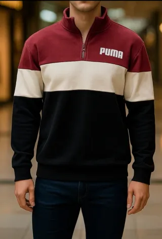 Sudadera Puma Colorblock Media Cremallera