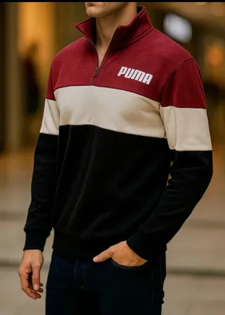 Sudadera Puma Colorblock Media Cremallera