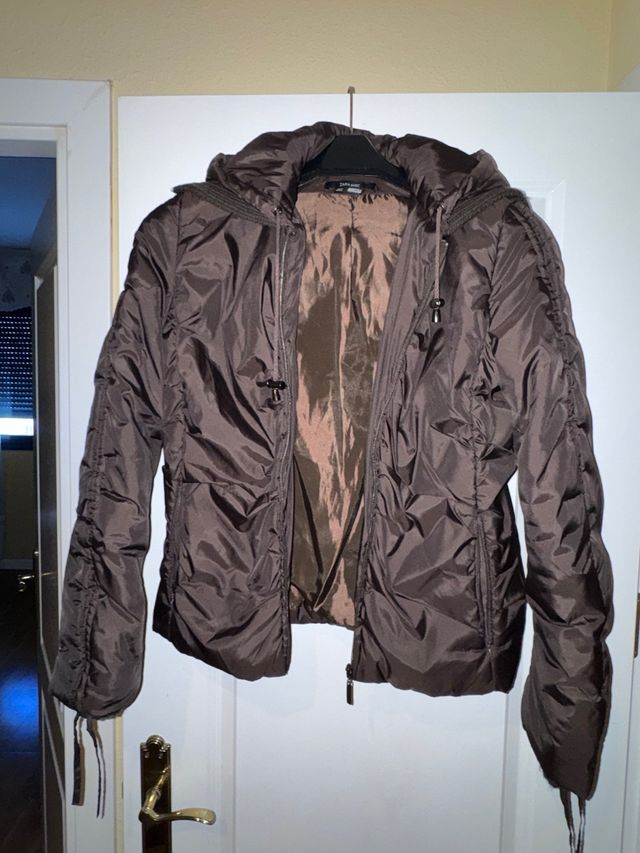 Chaqueta Zara Talla 38 Marrón