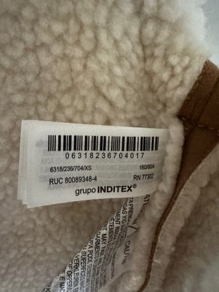 Chaleco doble faz Zara XS