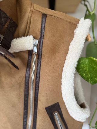 Chaleco doble faz Zara XS