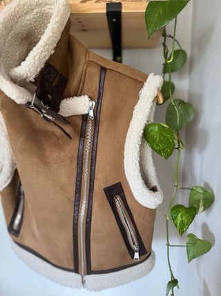 Chaleco doble faz Zara XS