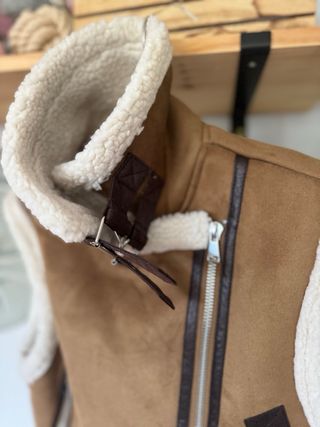 Chaleco doble faz Zara XS