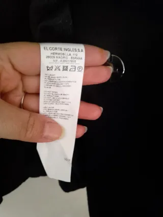 Elegante abrigo negro mujer ANTEA