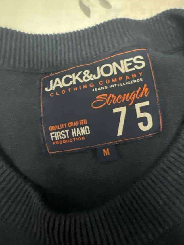 Jersey Jack & Jones Talla M Rayas Azul/Blanco